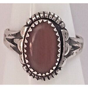 Vintage Bell Trading Post Sterling Carnelian Southwest Ring SZ 6.25 (1446)